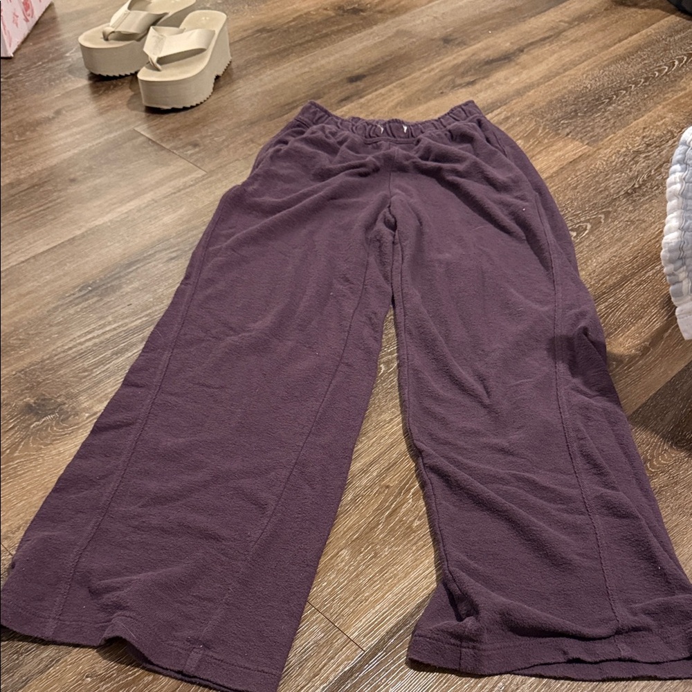 Aerie Deep Purple Cozy Pants